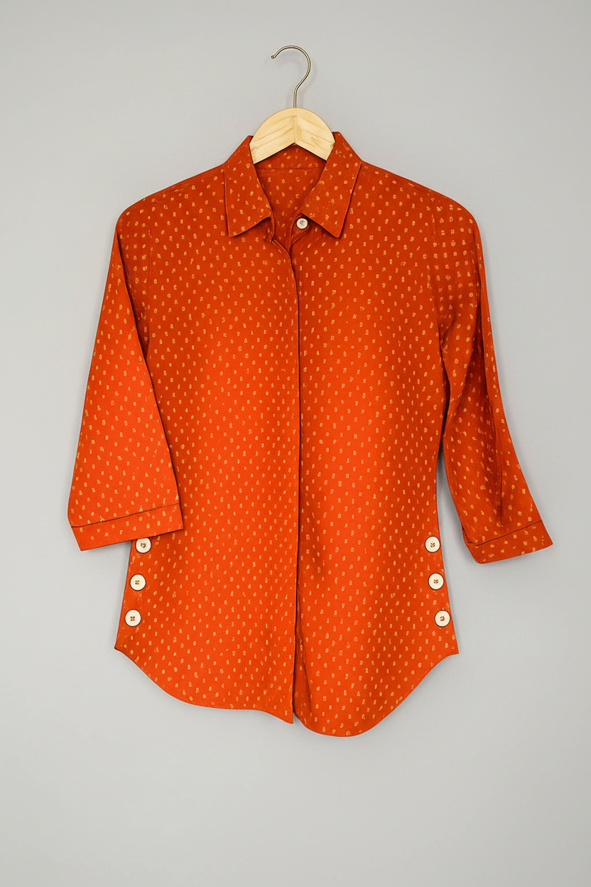 Saffron Glow Cotton Shirt