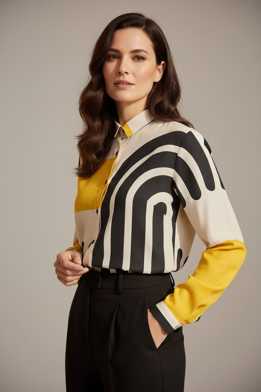 Monochrome Linen Shirt