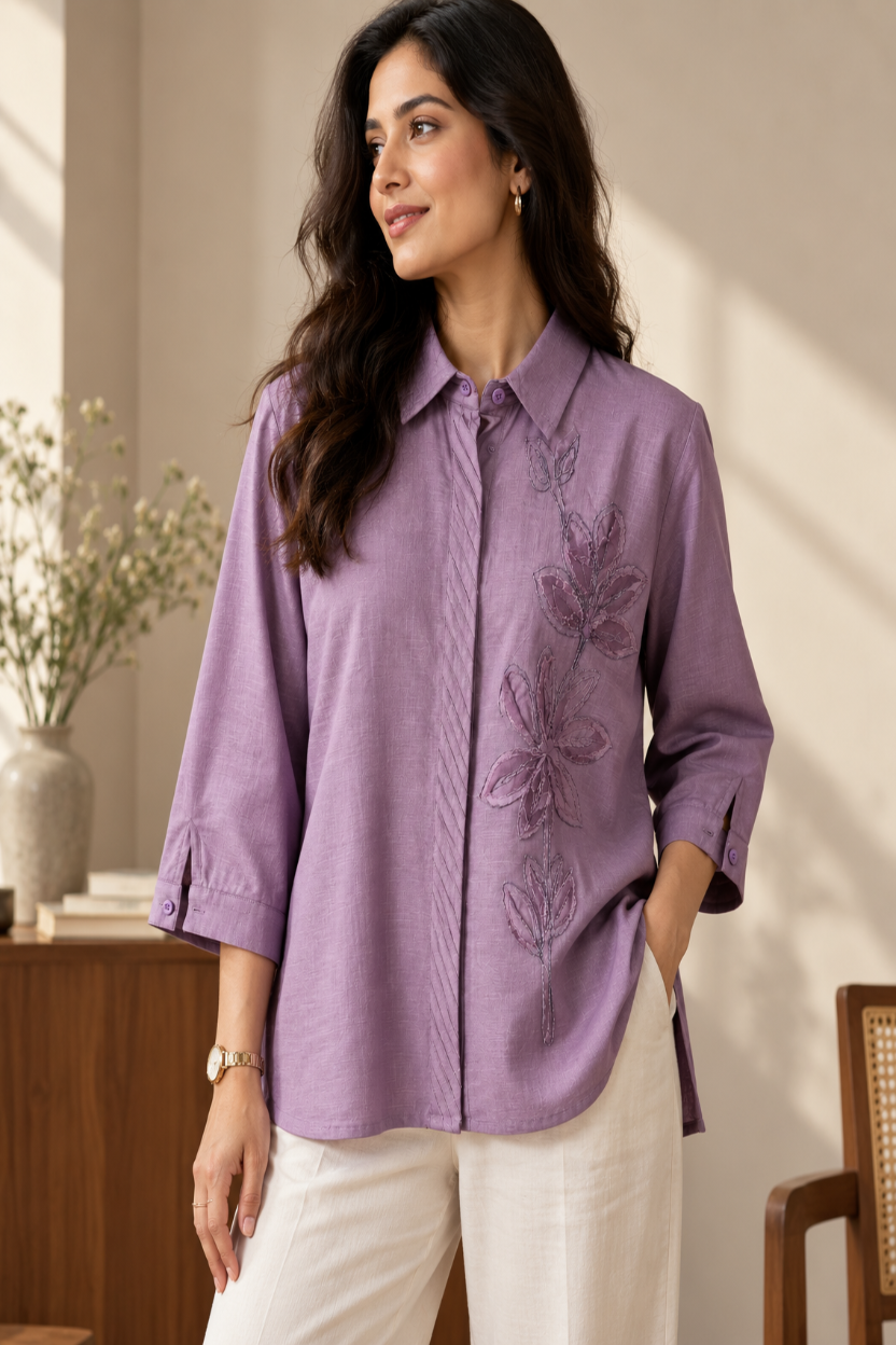 Lavender Petal Shirt