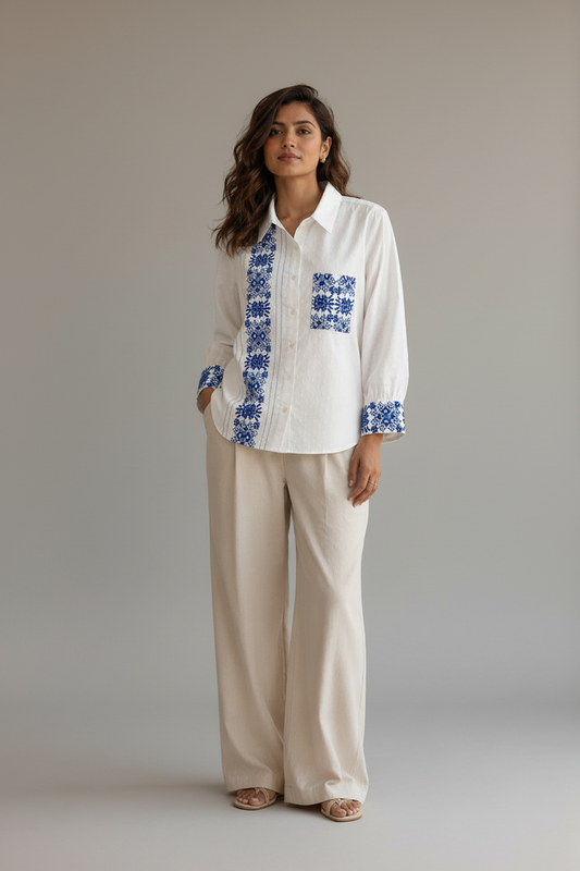 White Indigo Heritage Shirt