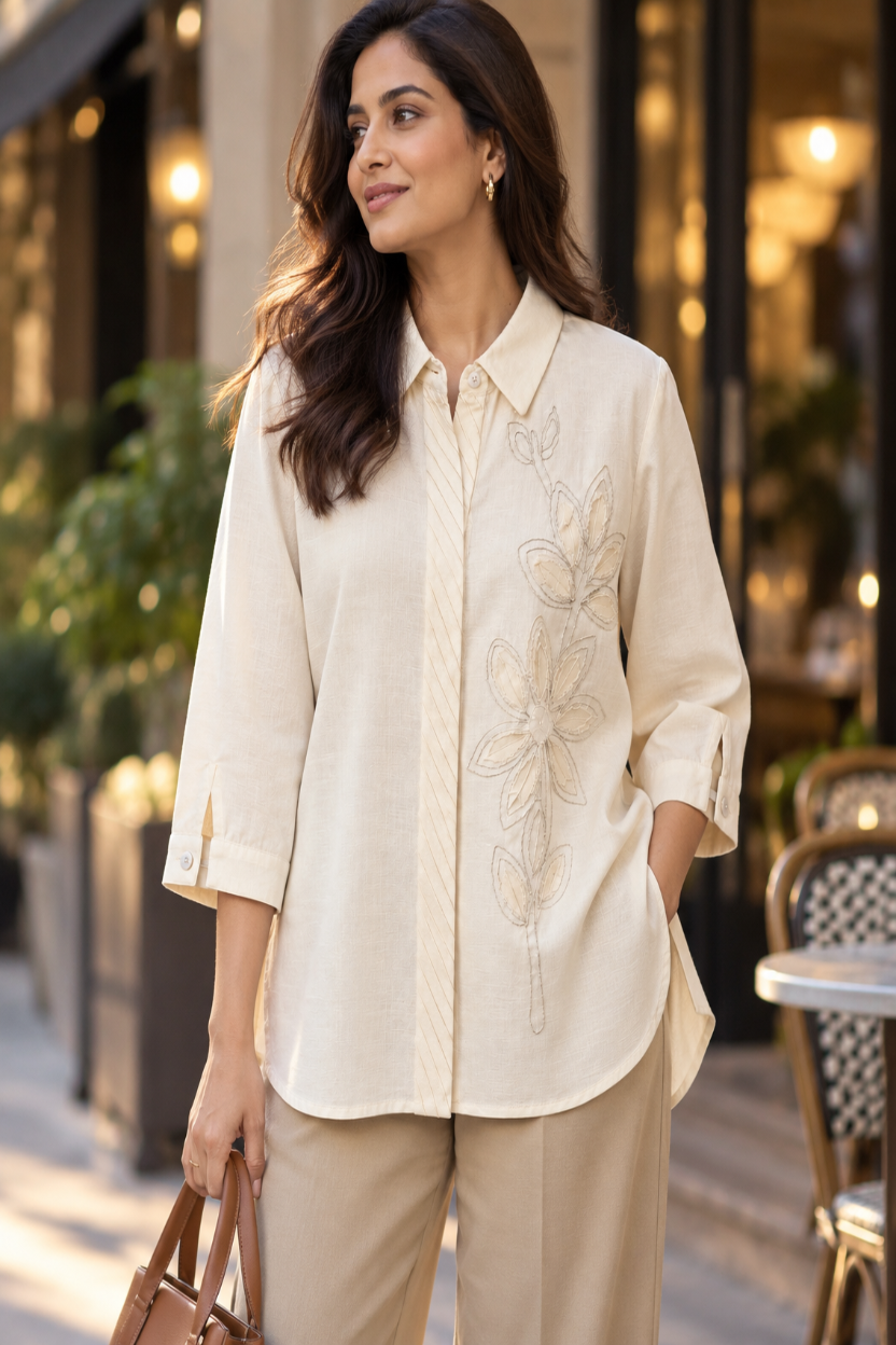Ivory Petal Shirt