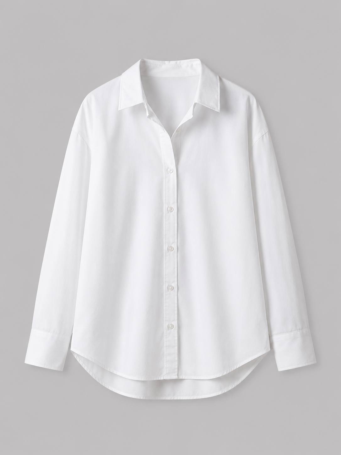 Classic White Cotton Poplin Shirt