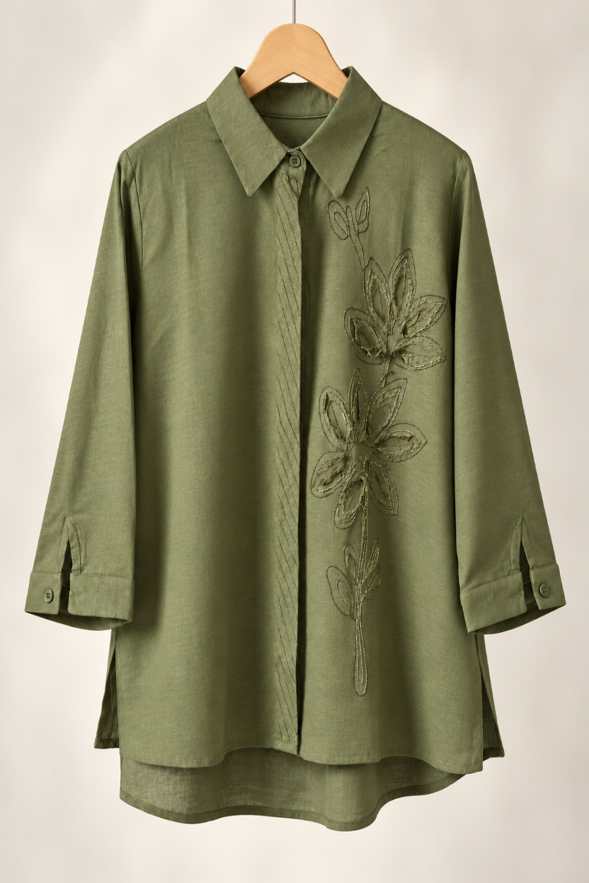 Olive Petal Shirt