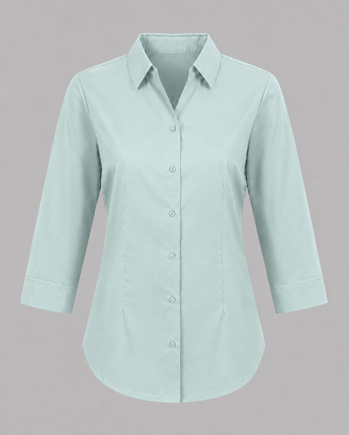 Teal Cotton Poplin Shirt