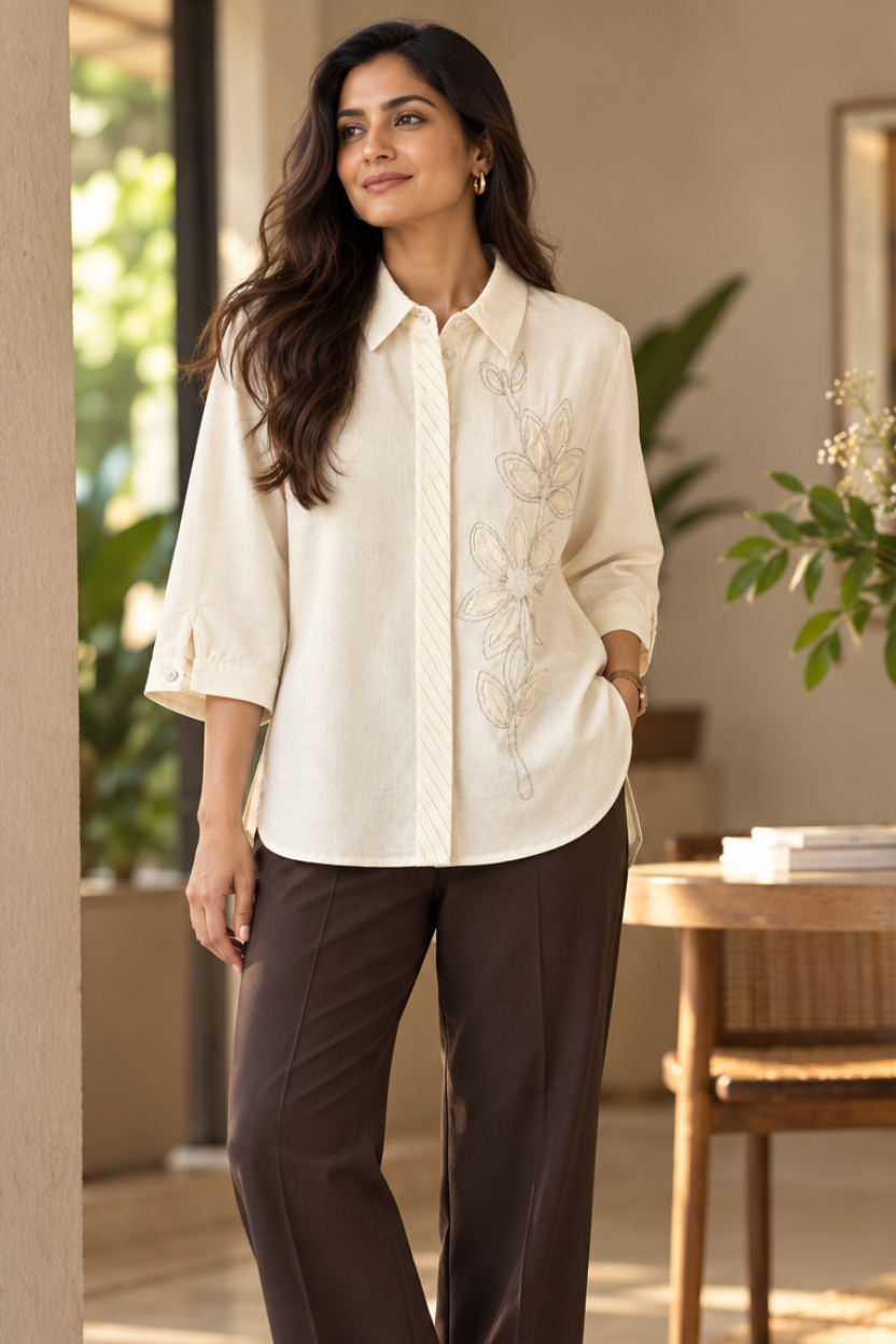 Ivory Petal Shirt