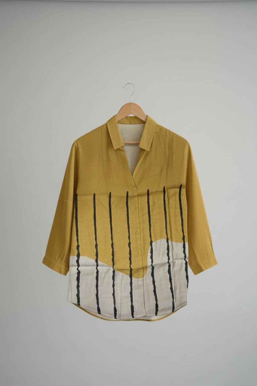 Amber lines Linen shirt