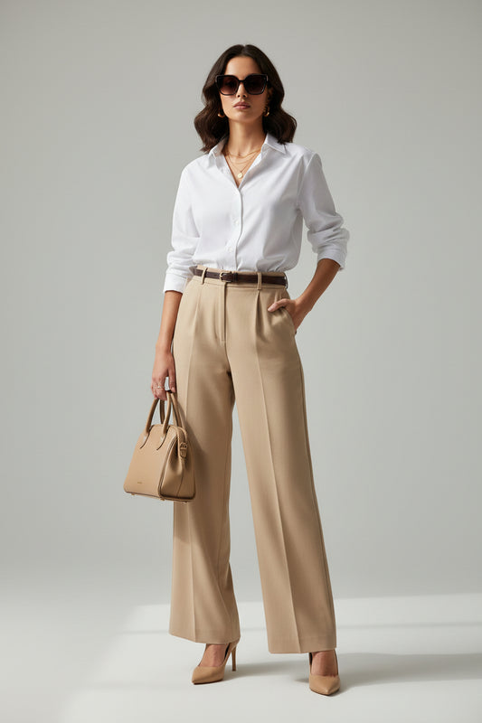 Classic White Cotton Poplin Shirt
