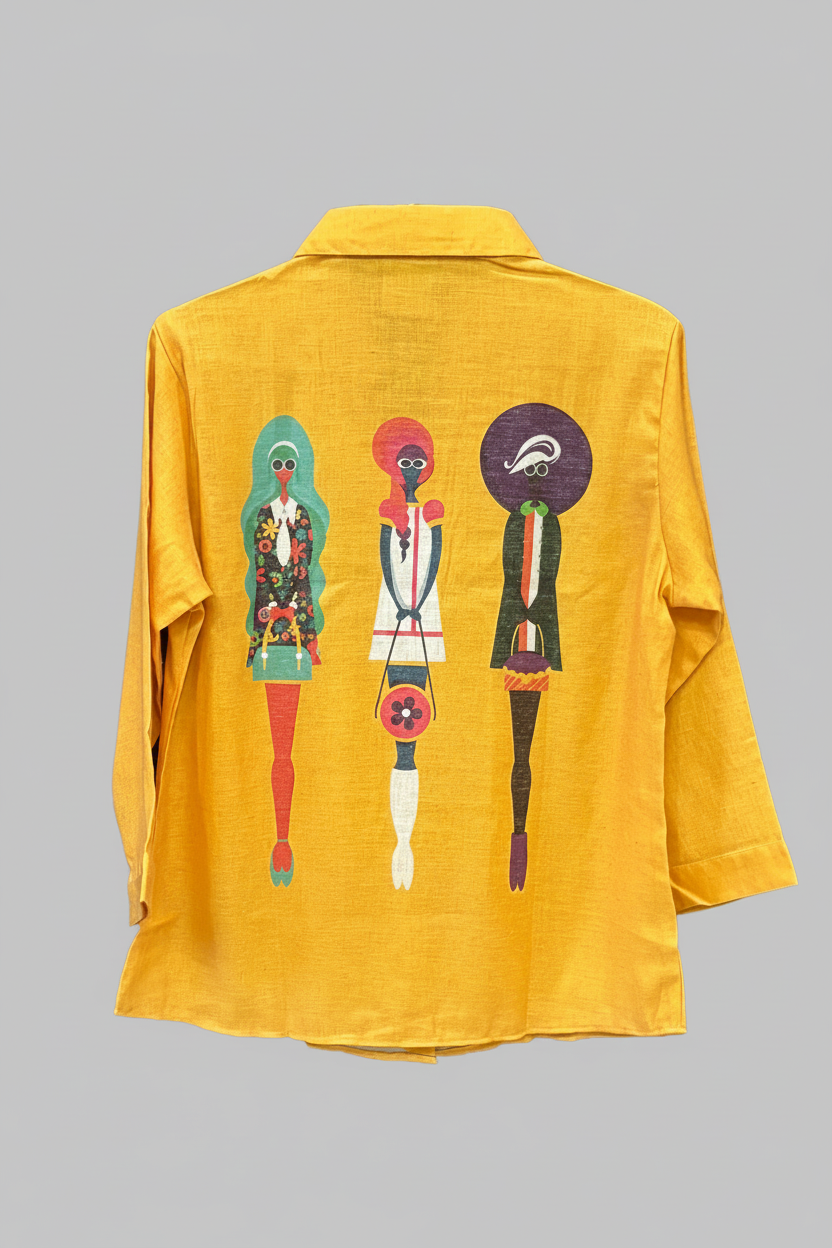 Golden Muse Linen Shirt